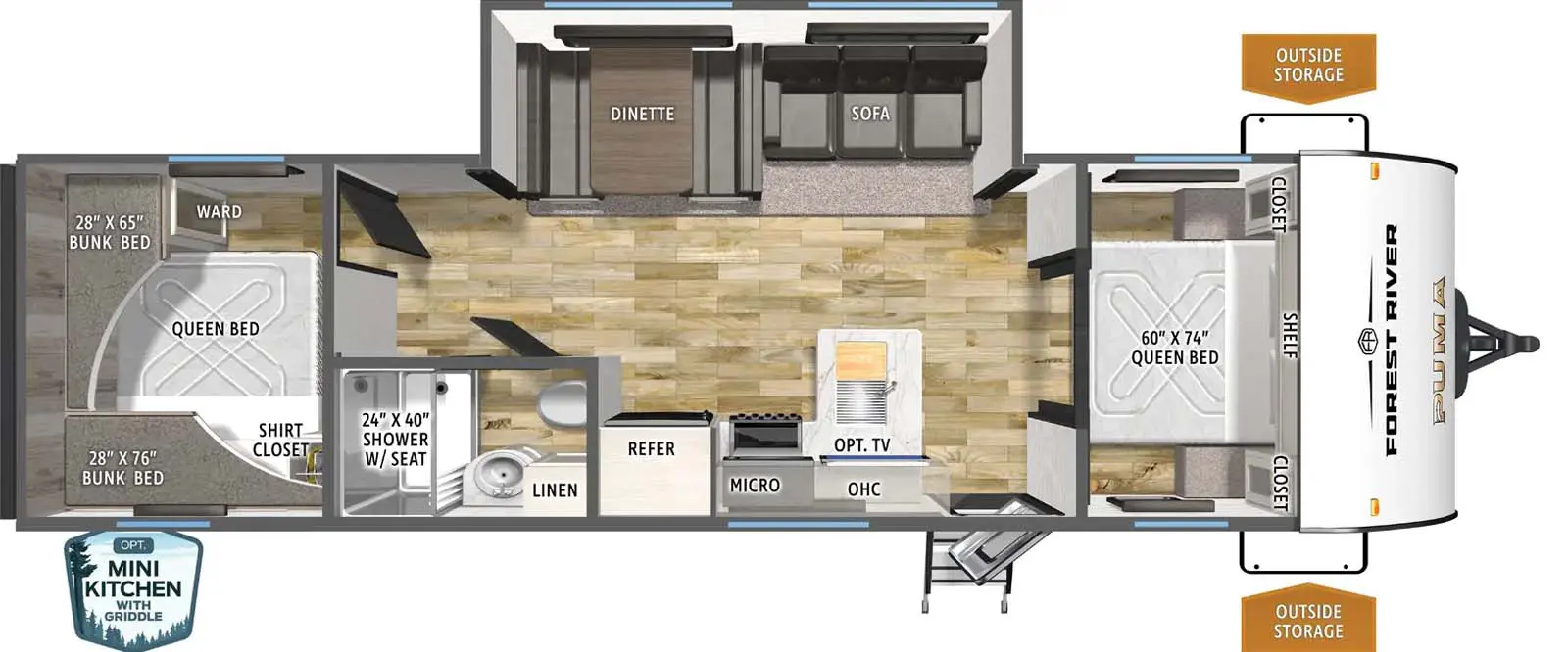 303BHCE Floorplan Image